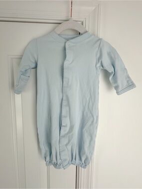 Kissy Kissy NB convertible gown LIGHT blue VGUC
